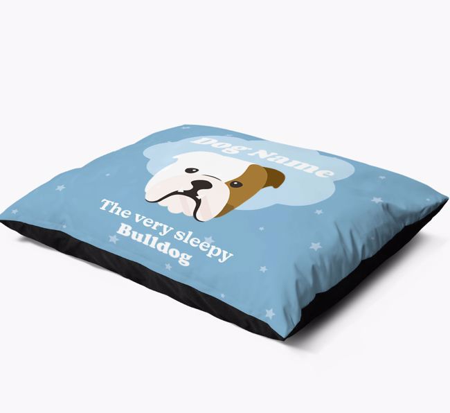 'The Very Sleepy Dog' - Personalised {breedFullName} Dog Bed